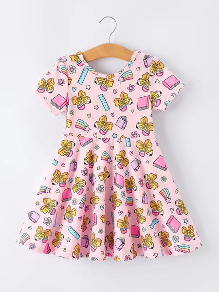 Back to School Rainbow Pencil Dress