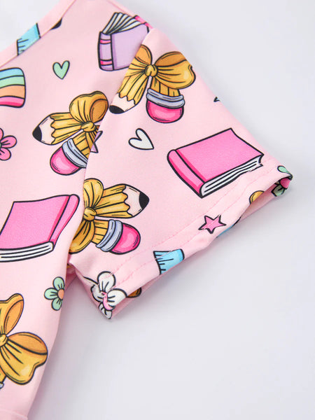 Back to School Rainbow Pencil Dress