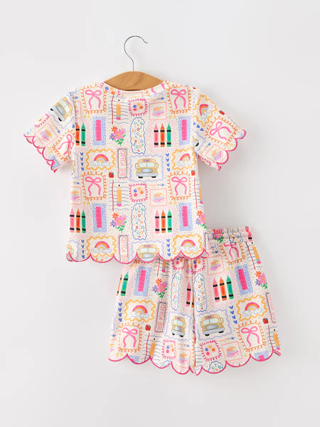 Back to School Short Set