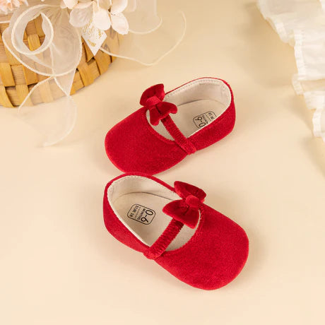 Red Velvet Baby Shoes