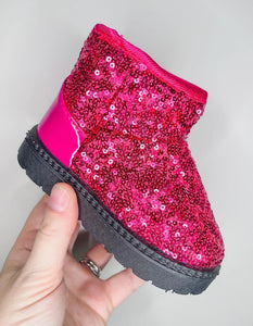 Sparkling Pink Kids Boots