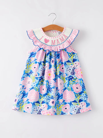 I Love MAMA Smocked Dress