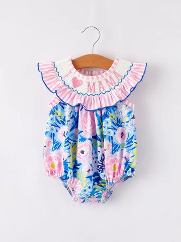 I Love MAMA Smocked Romper