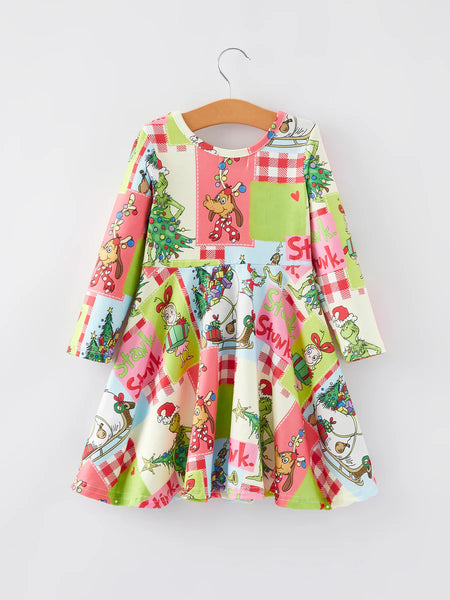Patchwork Holiday Dress