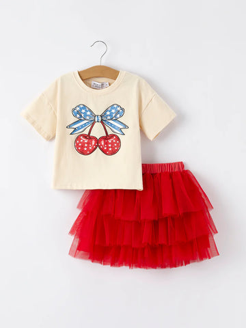 Cherry Tulle Set