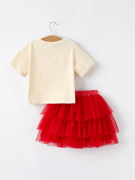 Cherry Tulle Set