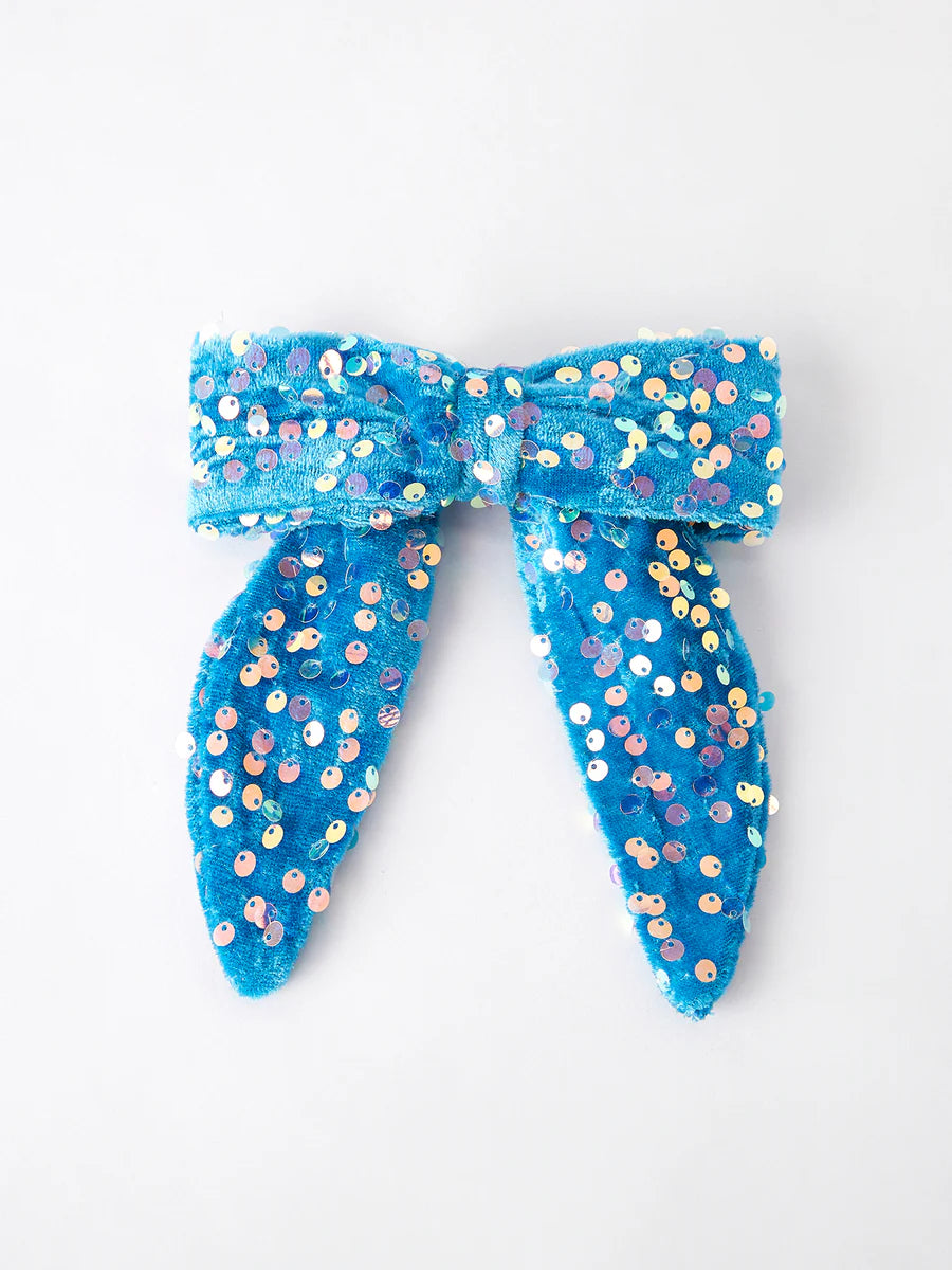Sequin Bow Hair Clip