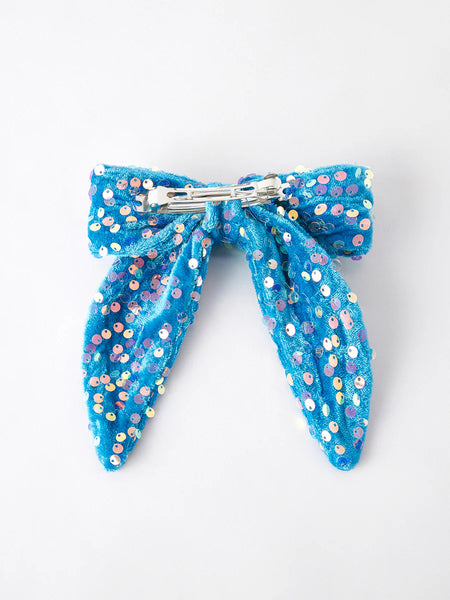Sequin Bow Hair Clip