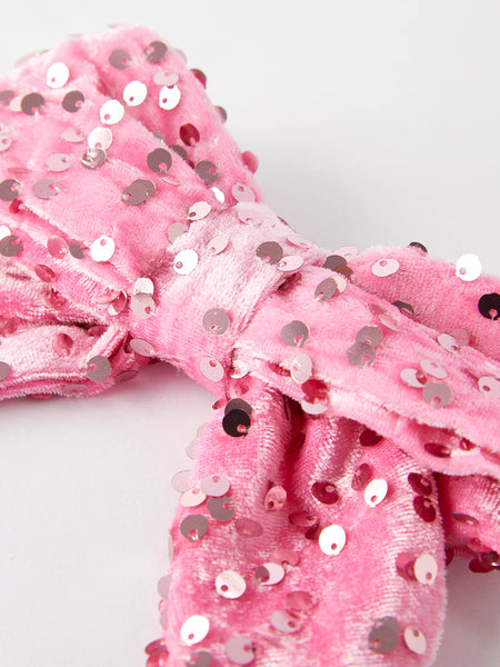 Sequin Bow Hair Clip
