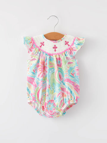 Cross Smocked Romper