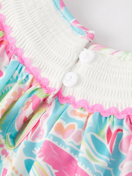 Cross Smocked Romper
