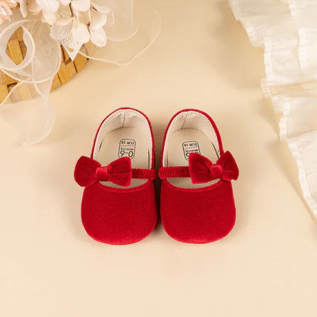 Red Velvet Baby Shoes