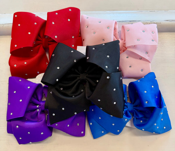 Rhinestone Clip Bows