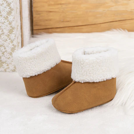 Khaki Sherpa Booties