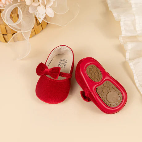 Red Velvet Baby Shoes
