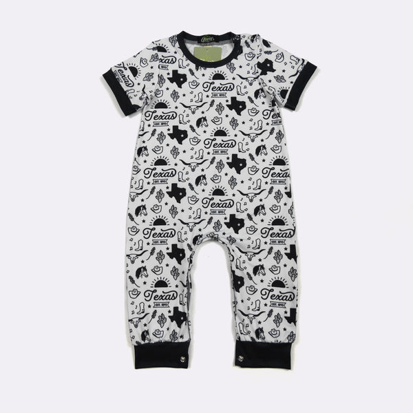 Texas Monochrome Romper