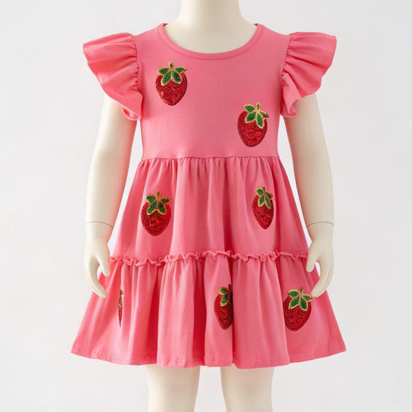 Strawberry Sequin Dress