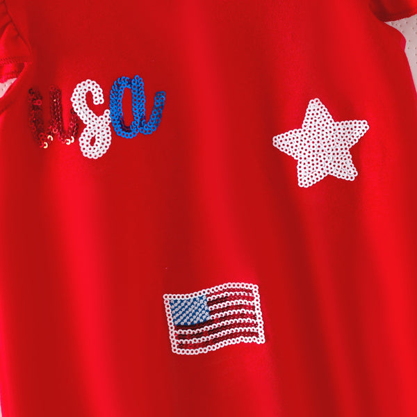Sparkle USA Sequin Romper