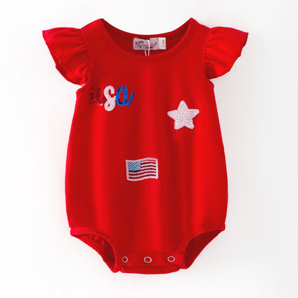 Sparkle USA Sequin Romper