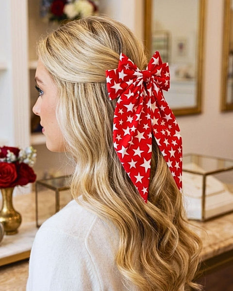 Patriotic Hair Bow Clips