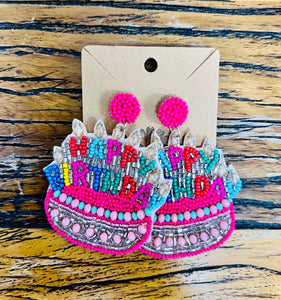 Happy Birthday Earrings