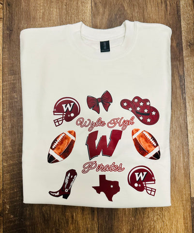 WH Pirates Football Sweater (Girls)