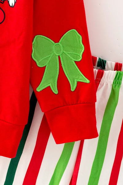 Merry Grinchmas Stiped Bells Set