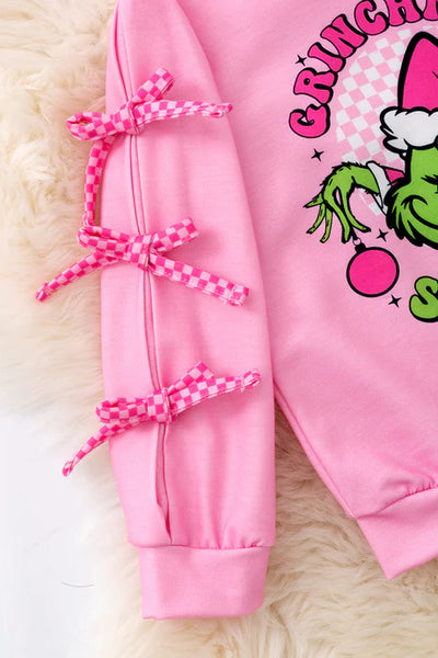 Grinchmas Season Bow Top