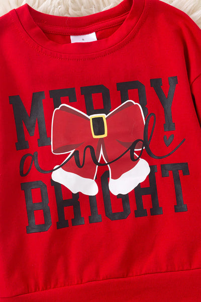 Merry & Bright Pom Pom Skirt Set