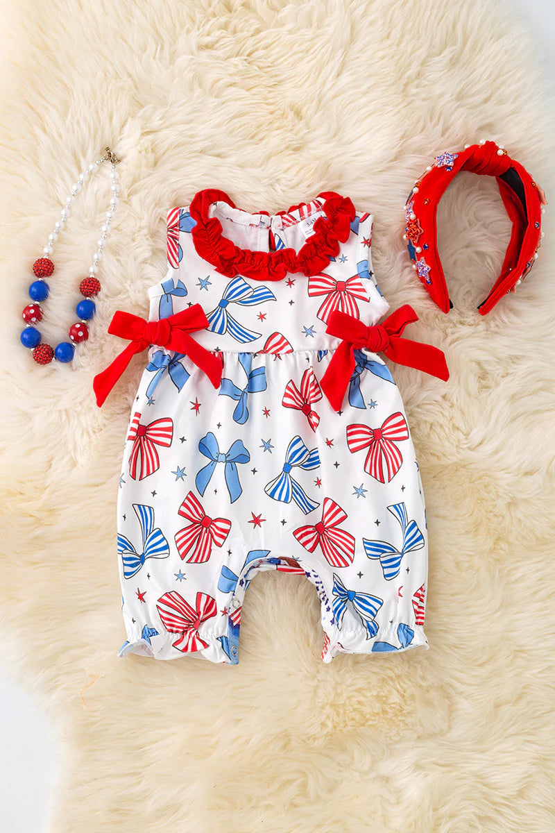Coquette Patriotic Romper