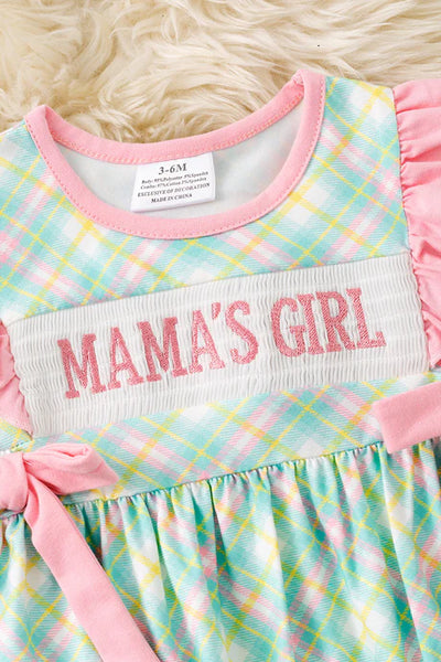 Mama's Girl Plaid Romper
