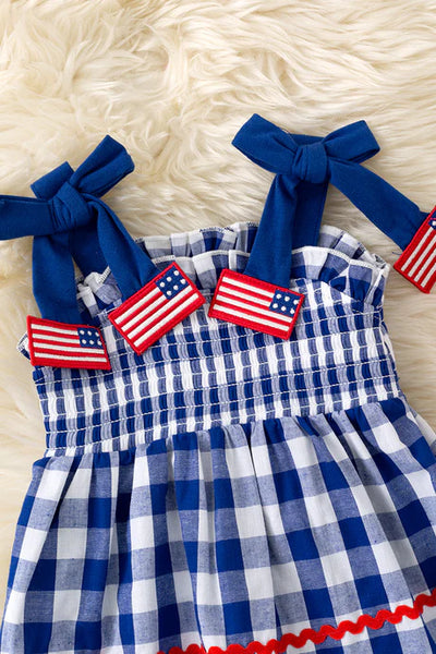 USA Smocked Bloomer Set