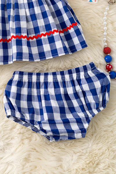 USA Smocked Bloomer Set