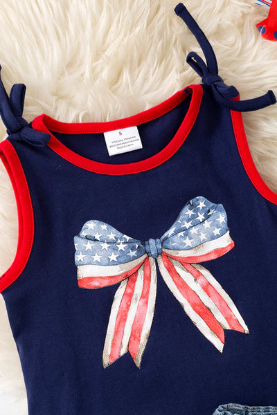 Patriotic Bow Tank Top