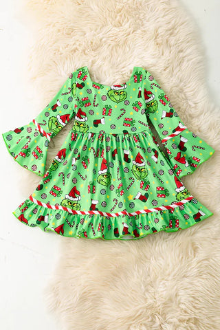 Gr!nchy Bell Sleeve Dress