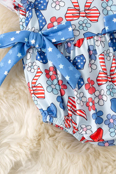 Patriotic Bow Romper