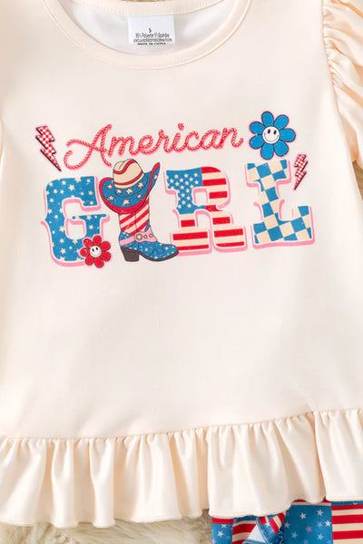 American Girl Flag Short Set