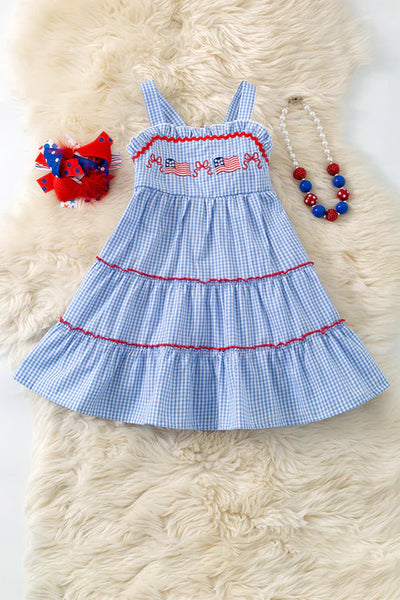 Patriotic Gingham Dress