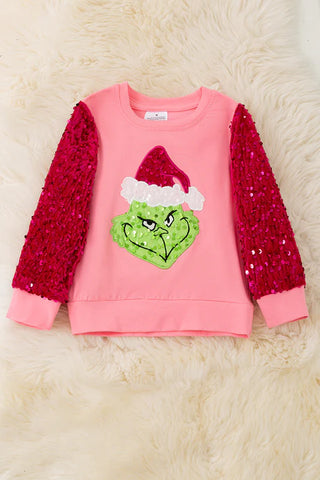 Grinch Sequin Sweater