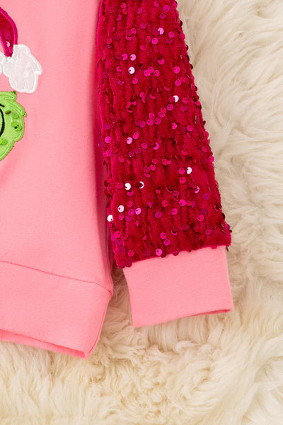 Grinch Sequin Sweater