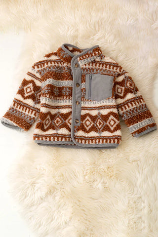 Aztec Button Jacket