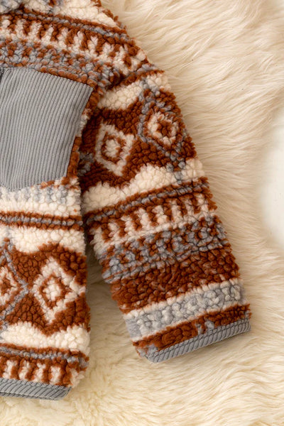 Aztec Button Jacket