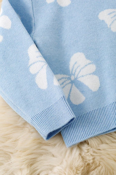 Blue Bow Sweater