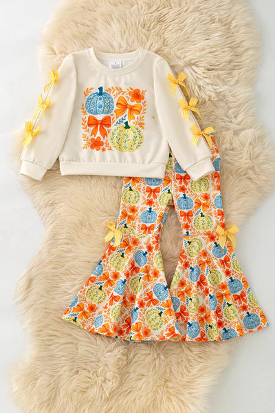Bows & Pumpkins Bells Set