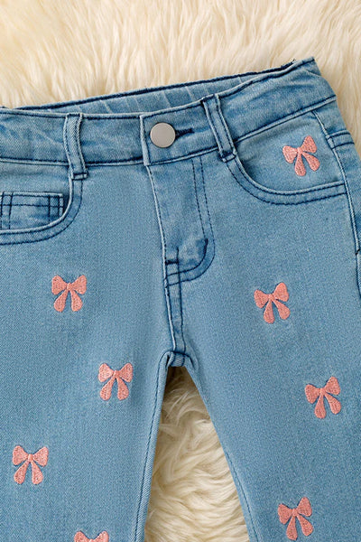 Coquette Bow Denim Jeans
