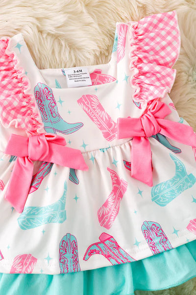 Cowgirl Boot Short Set