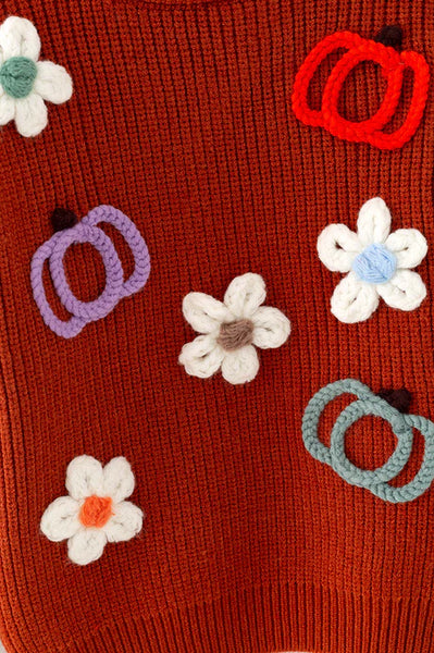 Pumpkins & Flowers Sweater