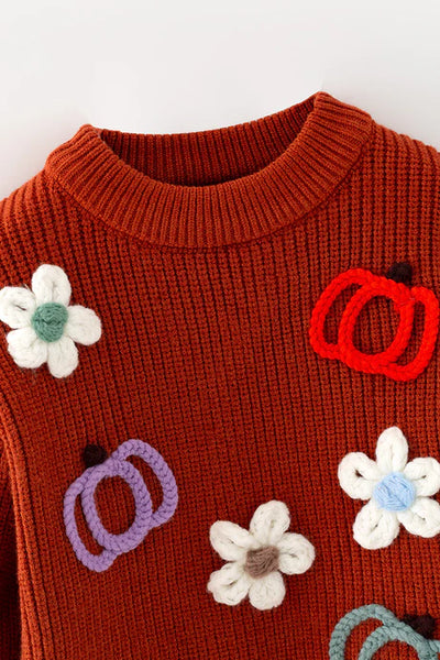 Pumpkins & Flowers Sweater