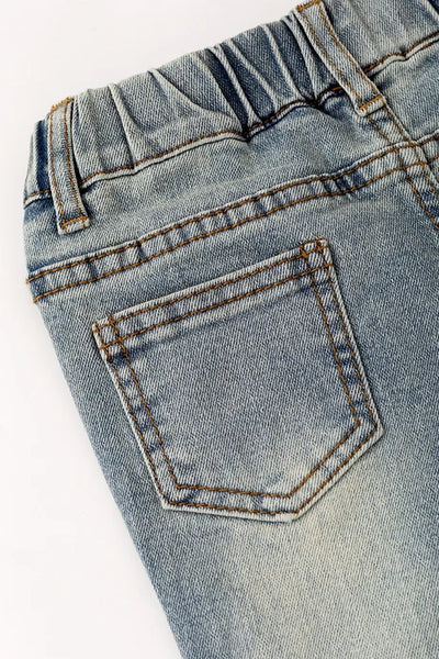 Rhinestones & Bows Denim Pants