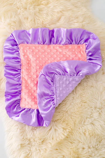 Coral Lavender Ruffle Lovie